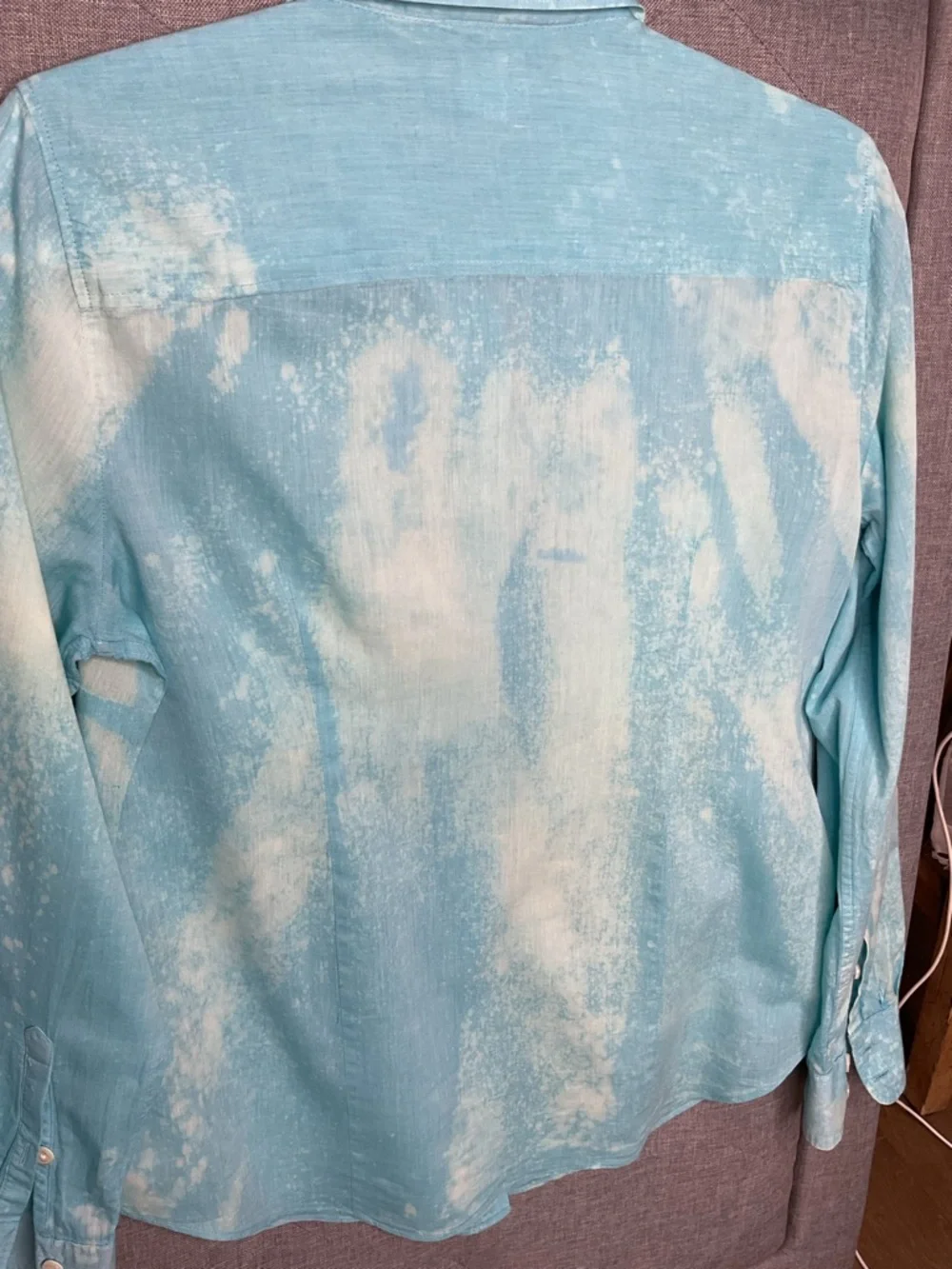 J.Crew Aqua Garment Dyed Cotton Button Down Shirt Size Medium